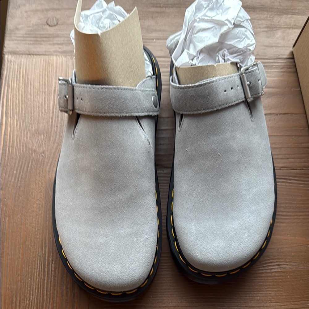 Dr Martens Zebzag Mule in Ultimate Grey